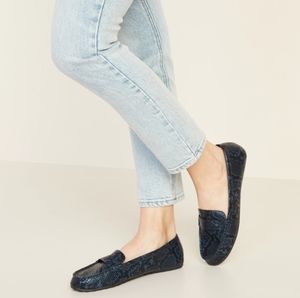 Old Navy Blue Snake Loafer Driving Moccasins Sz 10